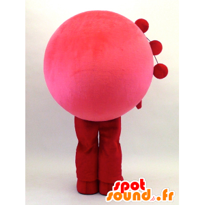 Mascotte de Kenzo-kun, poisson rond rose - MASFR26086 - Mascottes Yuru-Chara Japonaises