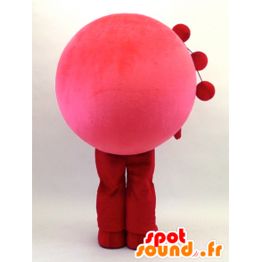 Kenzo-kun mascot, round pink fish - MASFR26086 - Yuru-Chara Japanese mascots