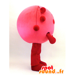 Mascotte de Kenzo-kun, poisson rond rose - MASFR26086 - Mascottes Yuru-Chara Japonaises