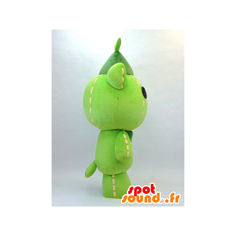 Mascot Sebatan mens grønt dyr - MASFR26087 - Yuru-Chara japanske Mascots
