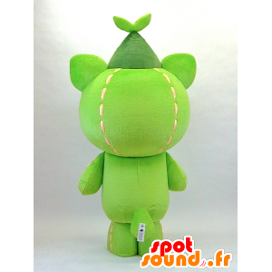 Mascot Sebatan mens grønt dyr - MASFR26087 - Yuru-Chara japanske Mascots