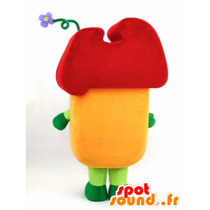 Daitchu mascot, yellow flower, red and green - MASFR26090 - Yuru-Chara Japanese mascots