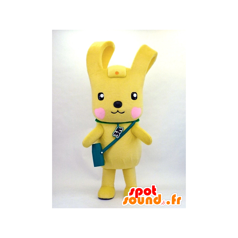 Lo μασκότ, μεγάλο κίτρινο κουνέλι - MASFR26097 - Yuru-Χαρά ιαπωνική Μασκότ