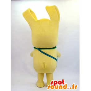 Maskot Lo, stor gul kanin - Spotsound maskot