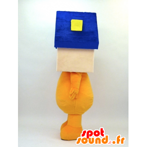 Mascotte de Hiro-kun, bonhomme avec une tête en forme de maison - MASFR26099 - Mascottes Yuru-Chara Japonaises