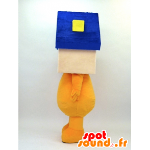 Mascot Hiro-kun, man met een huis-vormige kop - MASFR26099 - Yuru-Chara Japanse Mascottes