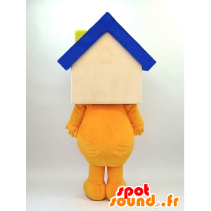 Hiro-kun Maskottchen, Schneemann mit einem Haus-förmigen Kopf - MASFR26099 - Yuru-Chara japanischen Maskottchen