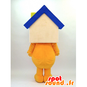Hiro-kun Maskottchen, Schneemann mit einem Haus-förmigen Kopf - MASFR26099 - Yuru-Chara japanischen Maskottchen