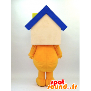 Mascotte de Hiro-kun, bonhomme avec une tête en forme de maison - MASFR26099 - Mascottes Yuru-Chara Japonaises