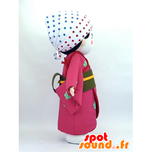 Mascotte de Okozu, femme japonaise en tenue traditionnelle - MASFR26101 - Mascottes Yuru-Chara Japonaises