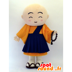 Mascot Ichinen monge em trajes tradicionais - MASFR26102 - Yuru-Chara Mascotes japoneses