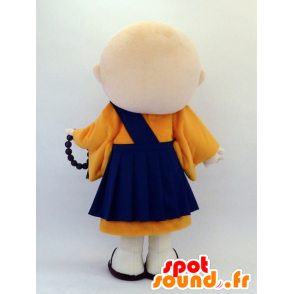 Mascot Ichinen monge em trajes tradicionais - MASFR26102 - Yuru-Chara Mascotes japoneses