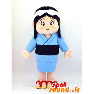 Mascot Itsuki -chan japanische Frau im blauen Schlafanzug - MASFR26103 - Yuru-Chara japanischen Maskottchen