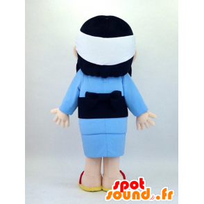 Mascot Itsuki -chan, mulher japonesa no pijama azul - MASFR26103 - Yuru-Chara Mascotes japoneses