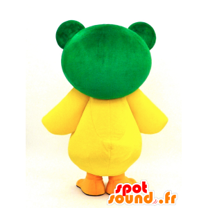 Μασκότ Pyokotan, κίτρινο γκόμενα ντυμένος ως ένα βάτραχο - MASFR26108 - Yuru-Χαρά ιαπωνική Μασκότ