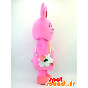 Mascot Momo-chan, grande coelho rosa - MASFR26110 - Yuru-Chara Mascotes japoneses