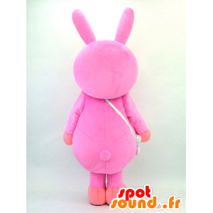 Mascotte de Momo-chan, grand lapin rose - MASFR26110 - Mascottes Yuru-Chara Japonaises