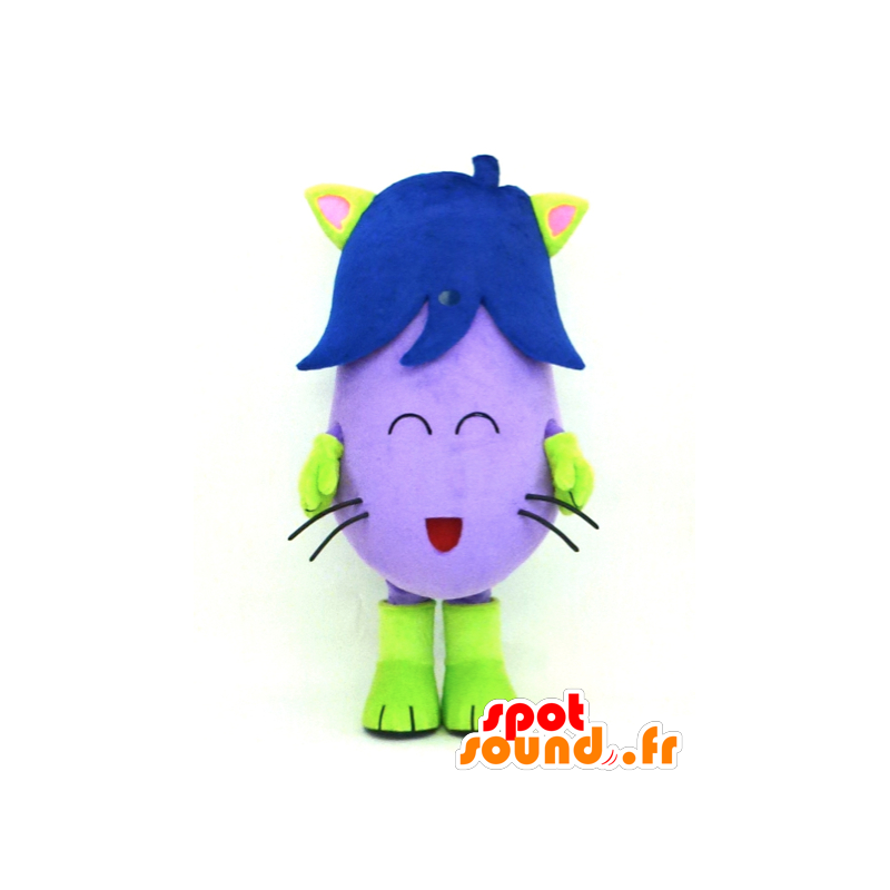 Mascot Nasubin, violet en groen aubergine, reuze - MASFR26113 - Yuru-Chara Japanse Mascottes