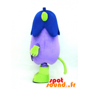 Mascot Nasubin, of violet and green eggplant, giant - MASFR26113 - Yuru-Chara Japanese mascots