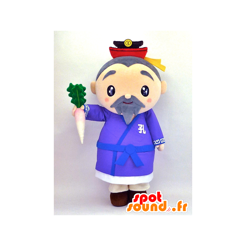 Taku Weng maskot, gammel japansk mand - Spotsound maskot kostume