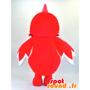 Mascotte de Sue-chan, poule rouge et jaune - MASFR26120 - Mascottes Yuru-Chara Japonaises