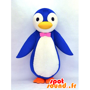 Mascota Fami, azul y pingüino blanco - MASFR26121 - Yuru-Chara mascotas japonesas