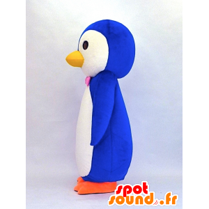 Mascota Fami, azul y pingüino blanco - MASFR26121 - Yuru-Chara mascotas japonesas