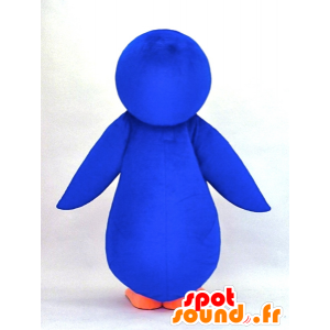 Mascotte de Fami, pingouin bleu et blanc - MASFR26121 - Mascottes Yuru-Chara Japonaises