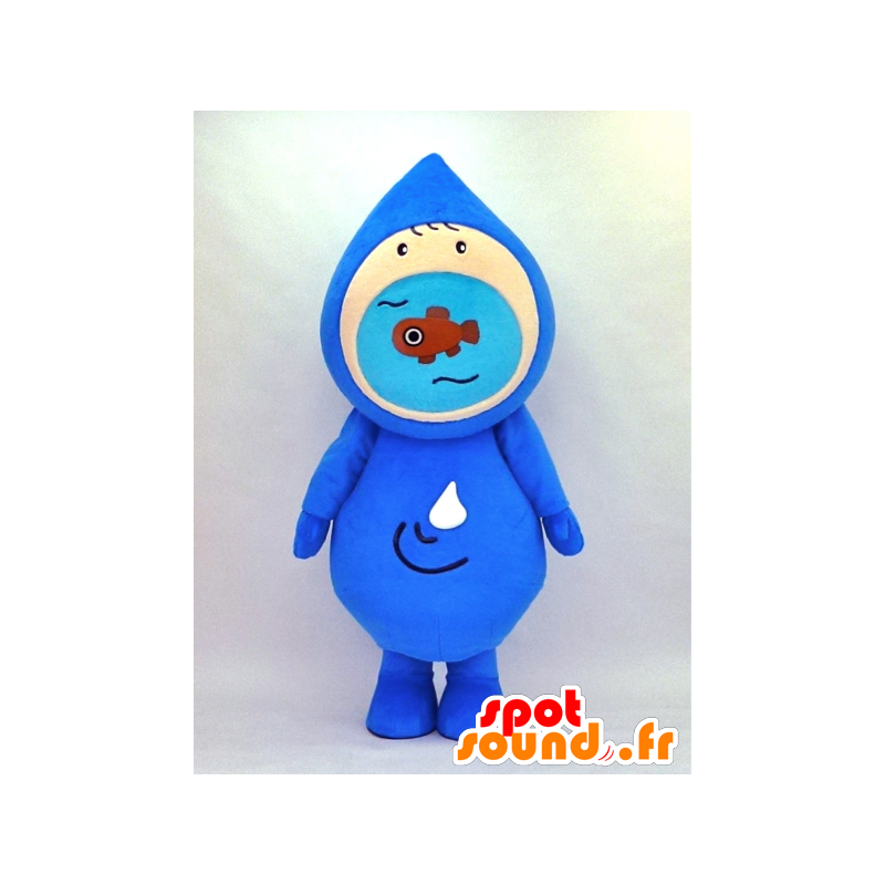 Kawazou maskot, blå flod - Spotsound maskot kostume