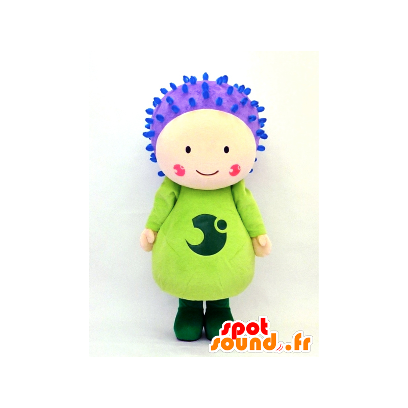 Higotai mascot, purple flower and green - MASFR26124 - Yuru-Chara Japanese mascots