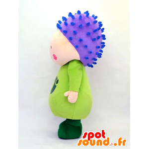 Higotai mascot, purple flower and green - MASFR26124 - Yuru-Chara Japanese mascots