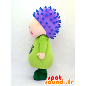 Mascot Higotai, violeta e verde da flor - MASFR26124 - Yuru-Chara Mascotes japoneses