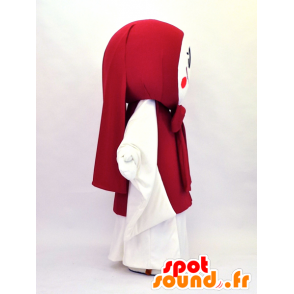 Mascot Uzume-Chan, Mädchen im roten und weißen Outfit - MASFR26128 - Yuru-Chara japanischen Maskottchen