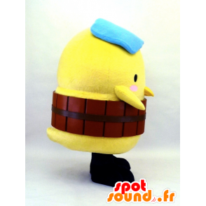 Mascota de Yu-Tsupi, polluelo amarillo con azul boina - MASFR26129 - Yuru-Chara mascotas japonesas