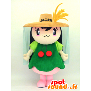 Komachi-chan mascot, woman workwear - MASFR26131 - Yuru-Chara Japanese mascots