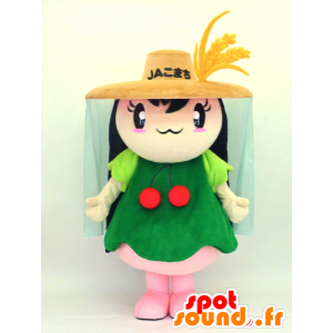 Komachi-chan maskotti, nainen työvaatteet - MASFR26131 - Mascottes Yuru-Chara Japonaises