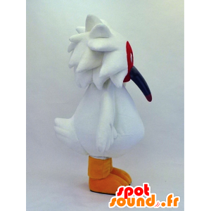 Mascot Tomedoki-kun, white bird with a long beak - MASFR26132 - Yuru-Chara Japanese mascots