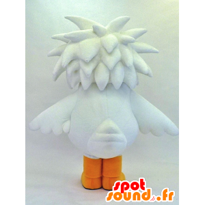 Mascotte de Tomedoki-kun, oiseau blanc avec un long bec - MASFR26132 - Mascottes Yuru-Chara Japonaises