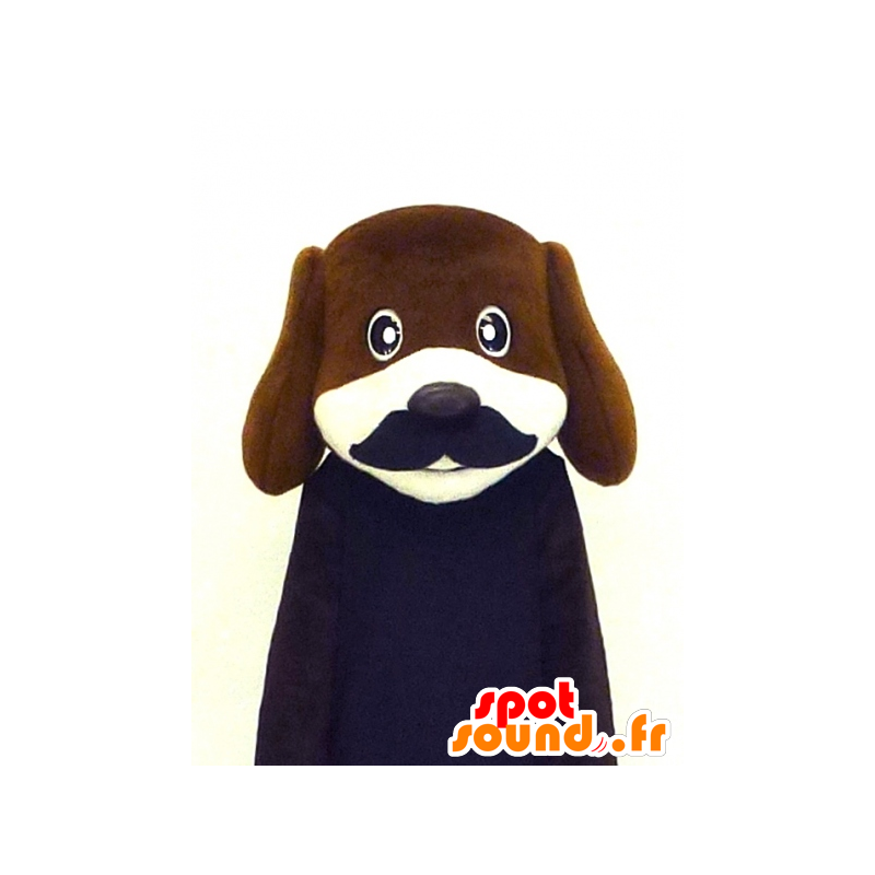 Ben-kun maskot, hund med overskæg - Spotsound maskot kostume