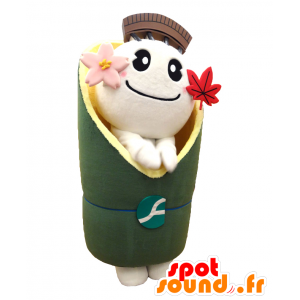 Arashihana chan mascot, little green monster Kyoto - MASFR26135 - Yuru-Chara Japanese mascots