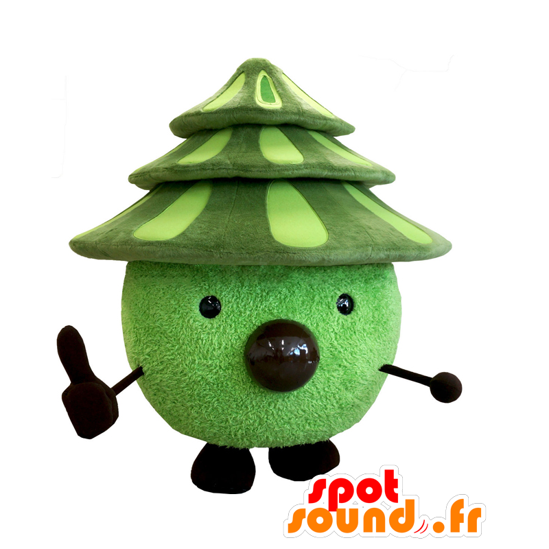 Μασκότ Goody-kun, πράσινο δέντρο με μια μεγάλη μύτη - Ιαπωνικές μασκότ Yuru-Chara - MASFR26137 - SpotSound.fr