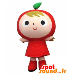 Mascot A-ppurin, very cute with his head Tomato - MASFR26139 - Yuru-Chara Japanese mascots