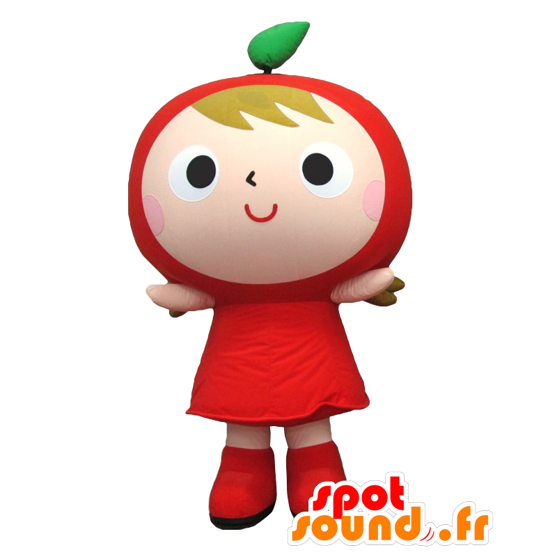 Mascotte d'A-ppurin, toute mignonne avec sa tête de tomate - MASFR26139 - Mascottes Yuru-Chara Japonaises