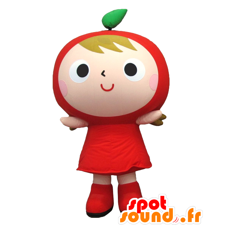 トマトの頭でかわいいA-ppurinマスコット-MASFR26139-日本のゆるキャラのマスコット