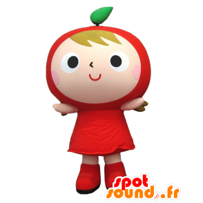 Mascot A-ppurin, muy lindo con la cabeza de tomate - MASFR26139 - Yuru-Chara mascotas japonesas