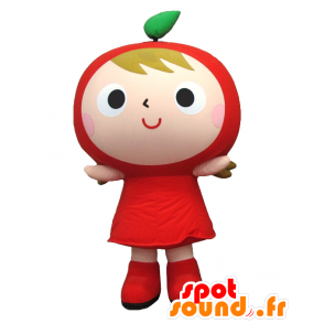 Maskotti A-ppurin, erittäin söpö hänen päänsä Tomaatti - MASFR26139 - Mascottes Yuru-Chara Japonaises