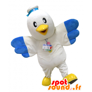 Kamo Tteyuu mascotte, uccello gigante bianco e blu - MASFR26141 - Yuru-Chara mascotte giapponese