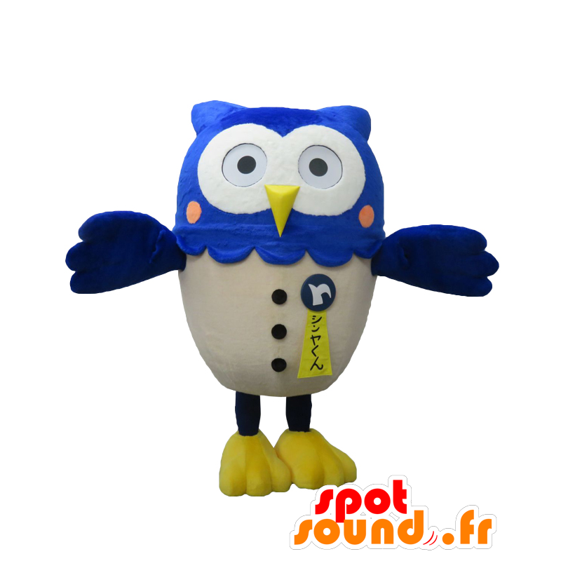 Shinya-kun mascot, blue and white owl Tokyo - MASFR26147 - Yuru-Chara Japanese mascots