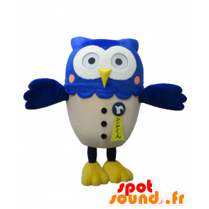 Shinya-kun mascot, blue and white owl Tokyo - MASFR26147 - Yuru-Chara Japanese mascots