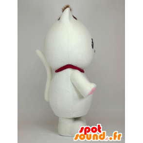 Valkoinen kissa maskotti nimeltään Windowsill Madeleinen hurmaava! - MASFR26149 - Mascottes Yuru-Chara Japonaises